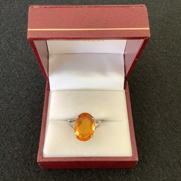 NEW 925 sterling silver citrine ring. - Picture 1 of 5